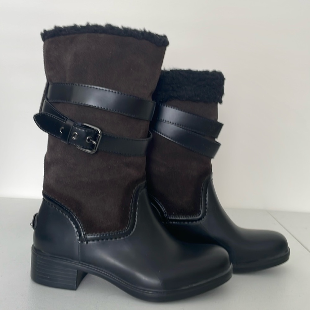 Coach Zena NWOB Crossover Moto Winter Boot